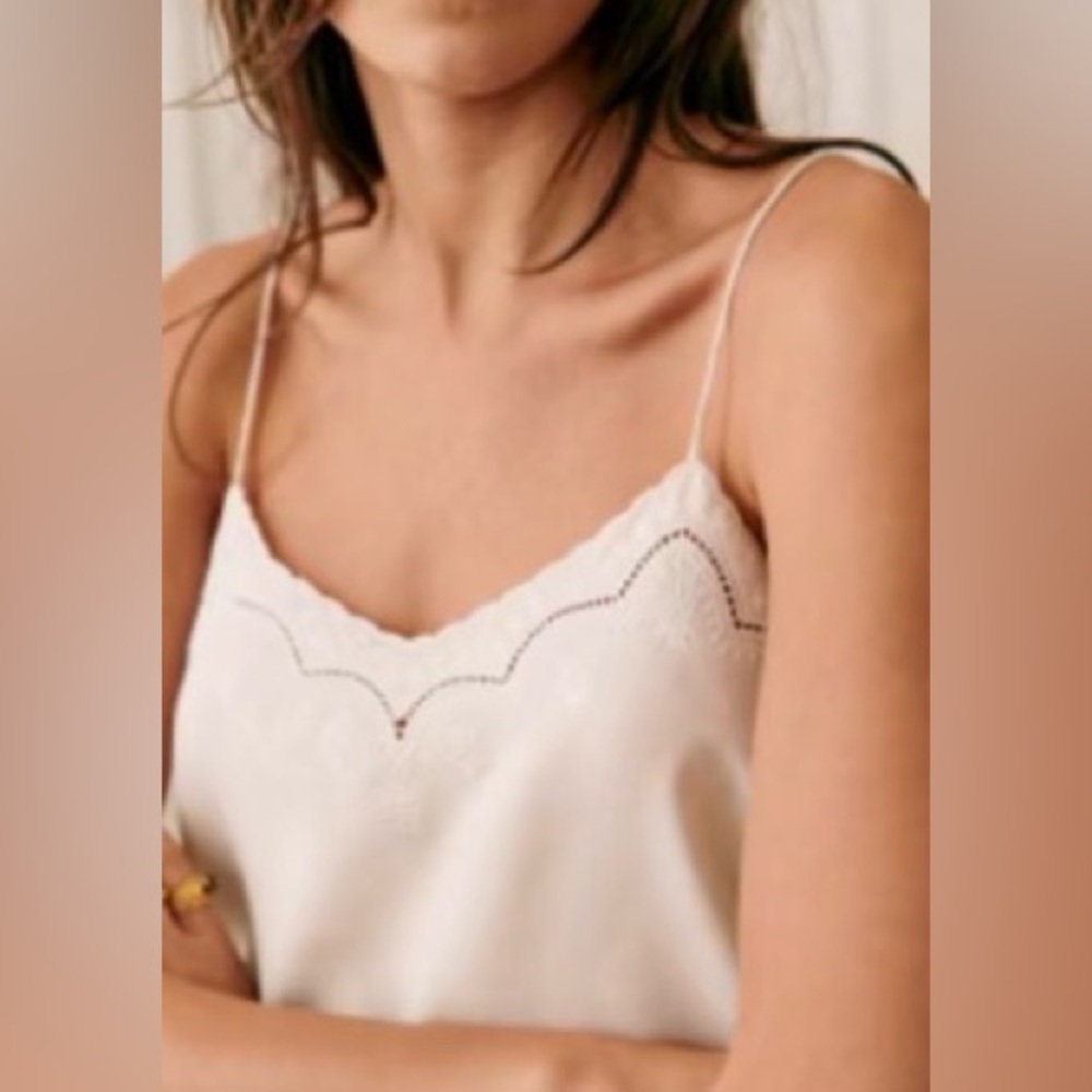 Sezane Palma Top Ecru - Size 4